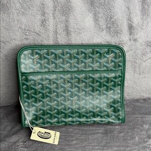 Goyard Emerald Green Clutch